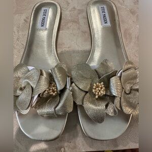 Brand New - Size 11 - Gold sandals
